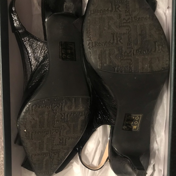Women’s J Renee Black Slingbacks - Picture 3 of 4